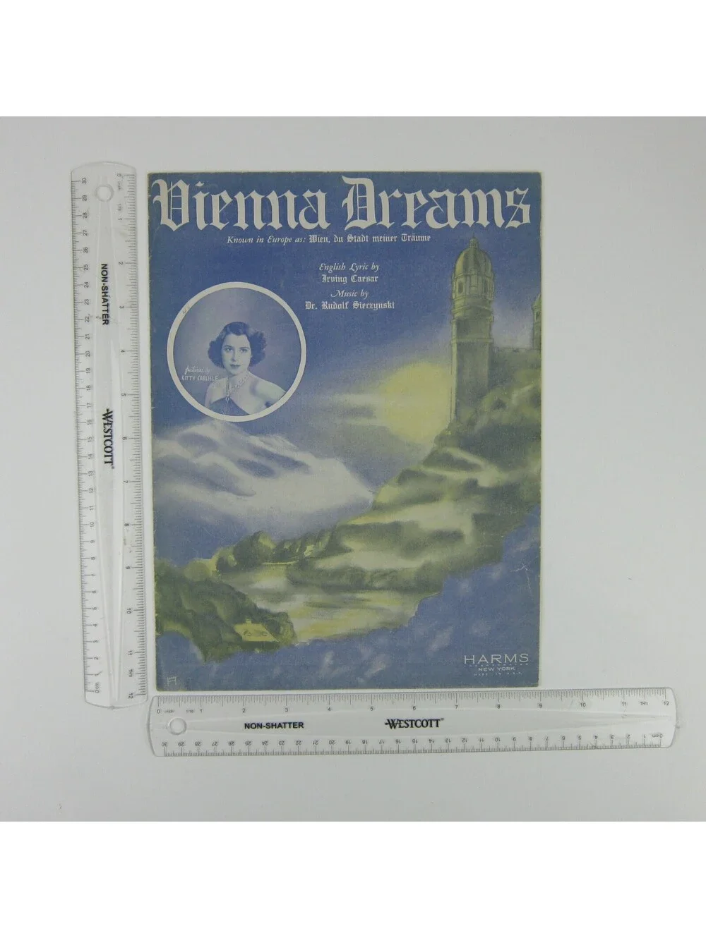 Sheet Music Vienna Dreams Kitty Carlisle Irving Caesar Sieczynski Vintage 1937